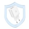 USAMS Ładowarka sieciowa 2xUSB-A + kabel USB-C/USB-A Fast Charging biały/white series HC HCXLTZ03